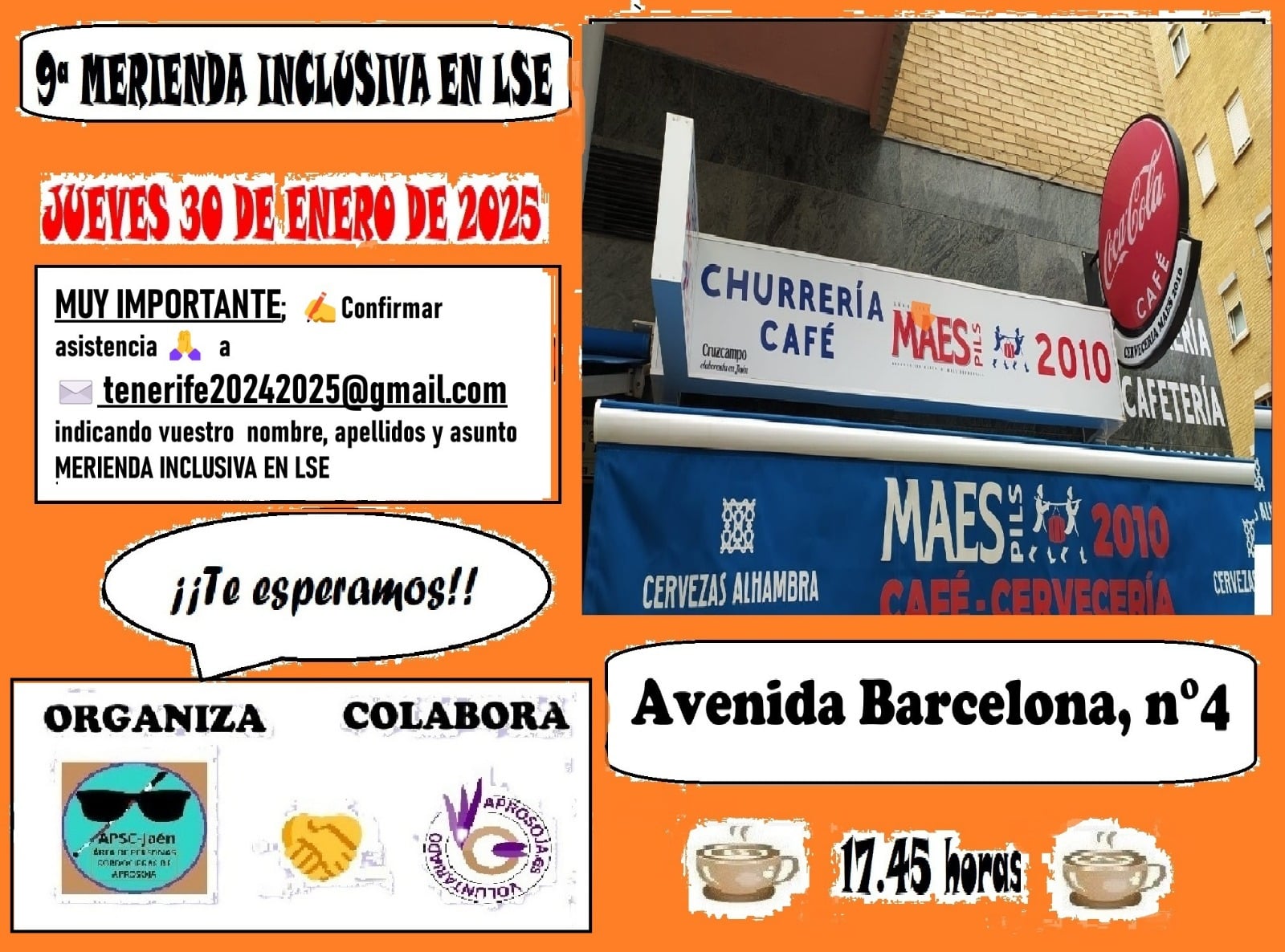 Merienda Inclusiva 30 Enero 2025