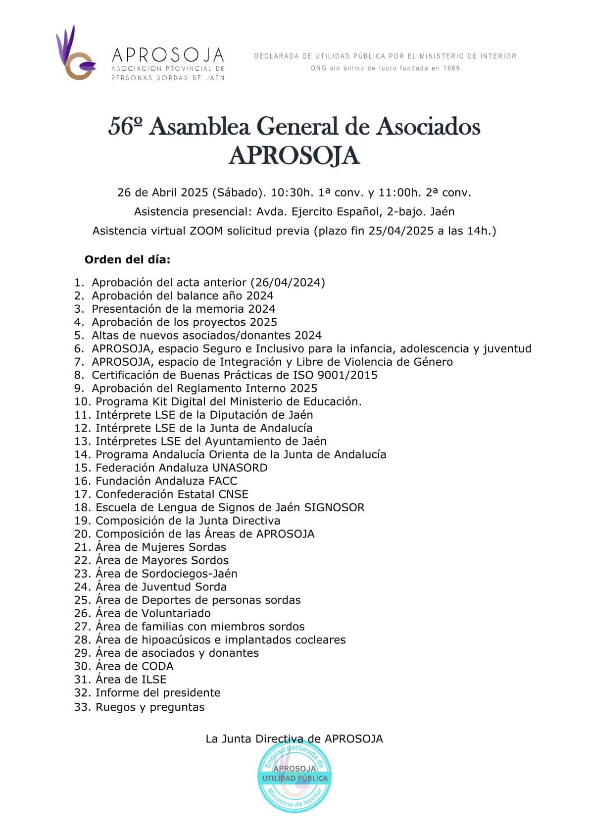 Orden Del Dia Asamblea 260425