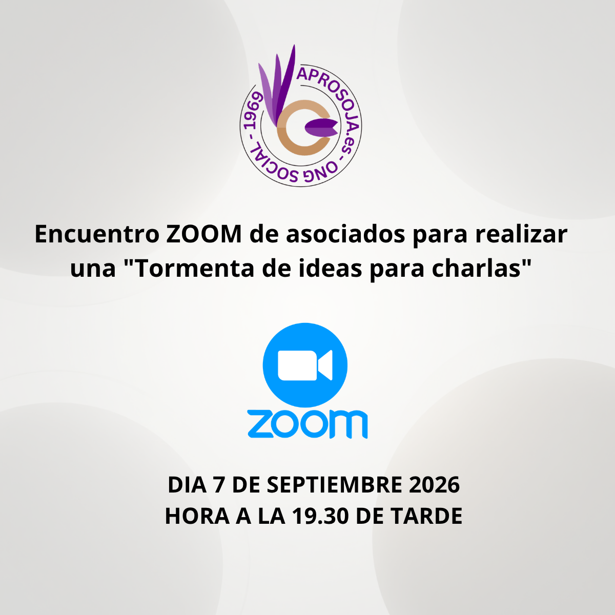 Encuentro Zoom Socios Aprosoja
